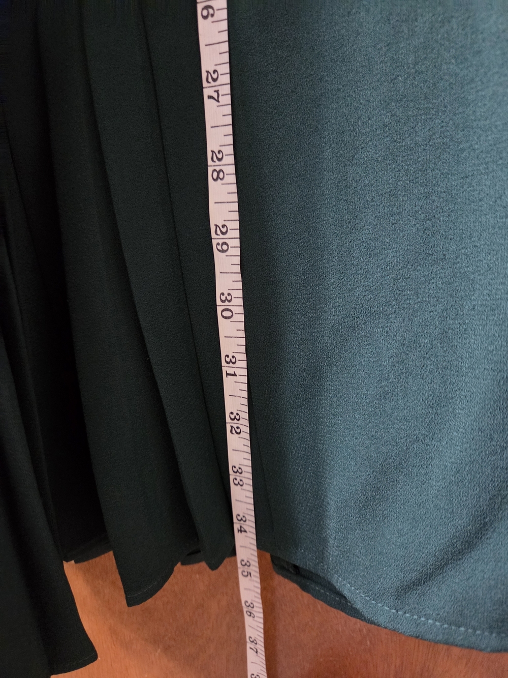 Zara Dark Green Drop Waist Dress
